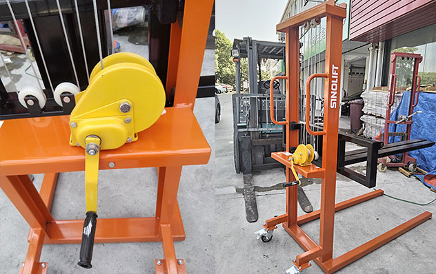 Sinolift's latest customised heavy duty manual winch stackers !